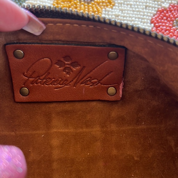 Patricia Nash Leather Roll Case Wristlet/Makeup Roll - Picture 2 of 8